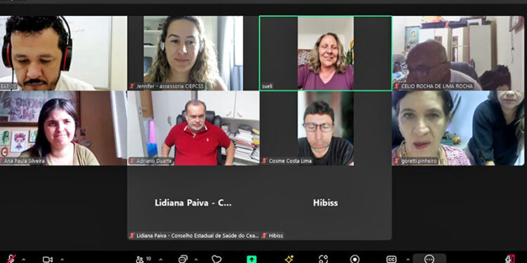 Comissão de Educação Permanente do CNS e CEAP realizam visitas virtuais aos estados